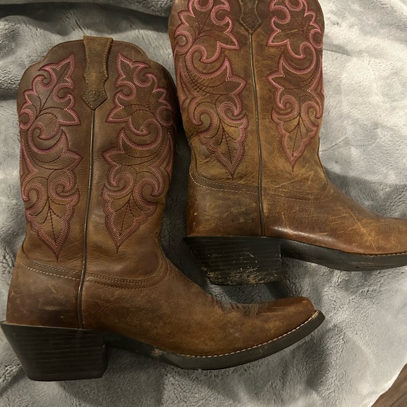 Ariat Brown Leather Boots - Picture 3 of 6